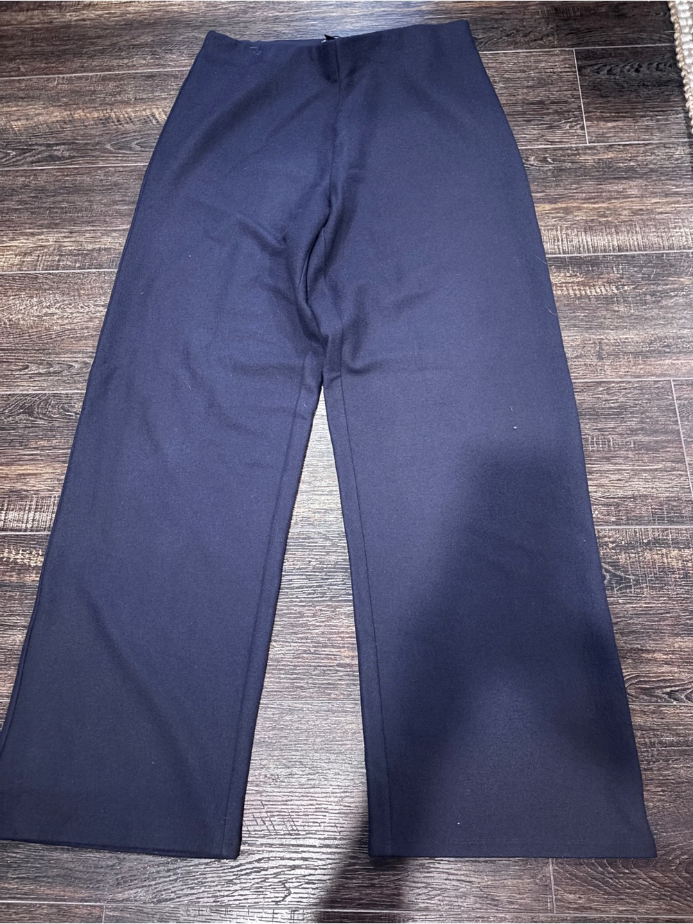 Elieen Fisher Women's Wool Wide Leg Navy Pants